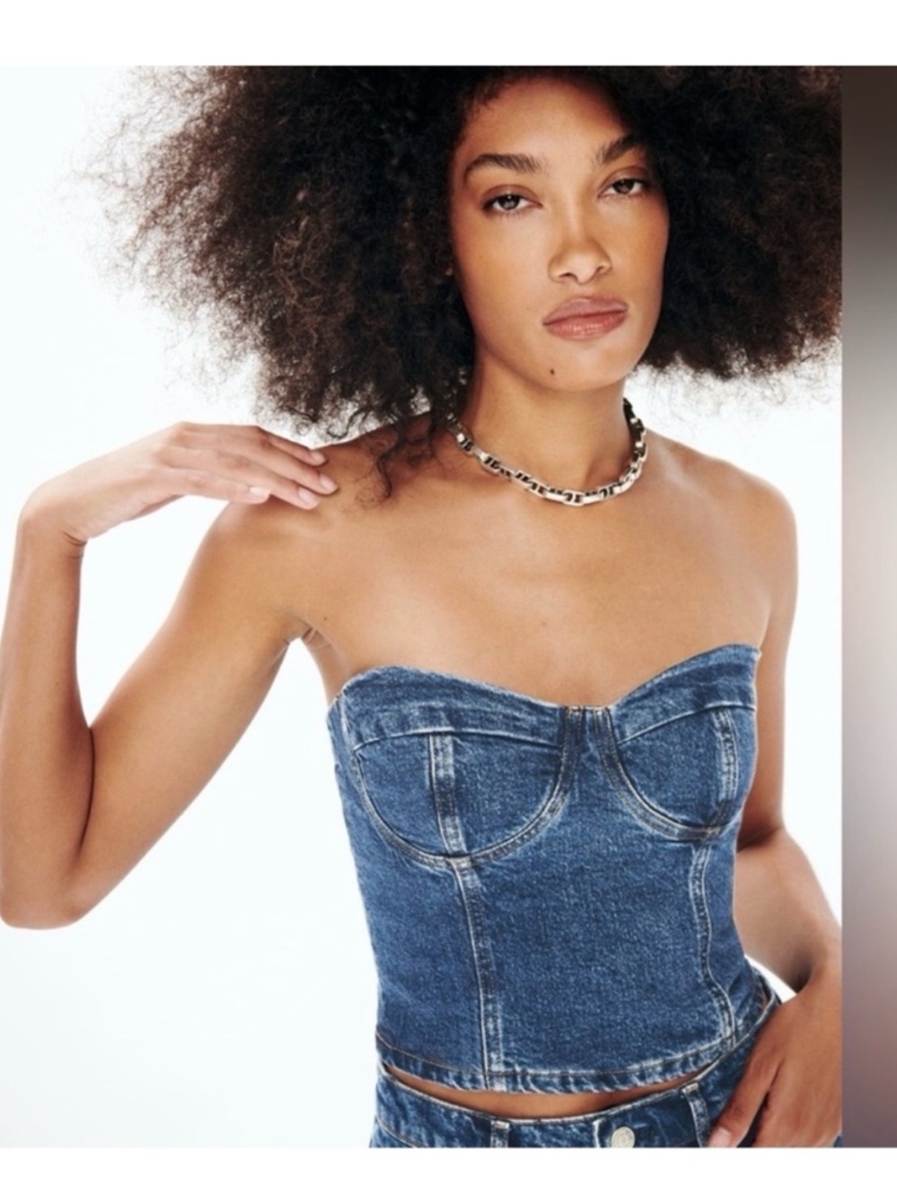 Reformation Denim Top